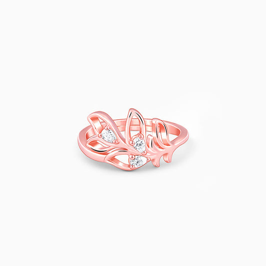 Rose Gold Mor Pankh Ring