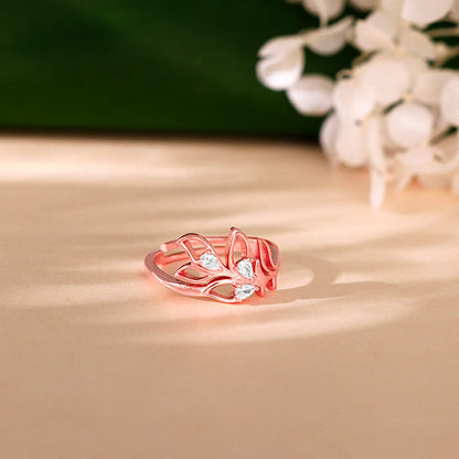 Rose Gold Mor Pankh Ring