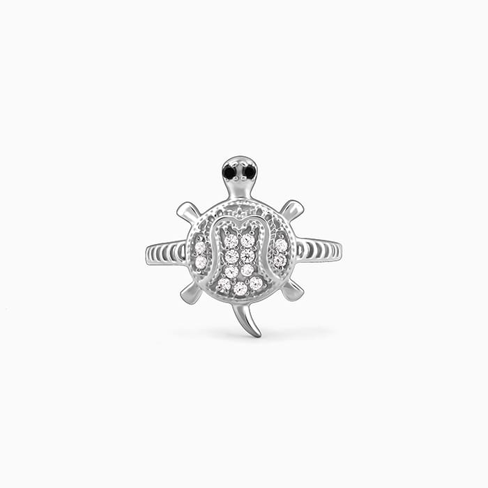 Silver Racy Tortoise Ring For Him