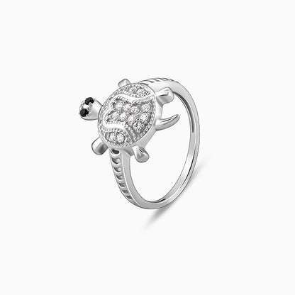 Silver Racy Tortoise Ring For Him