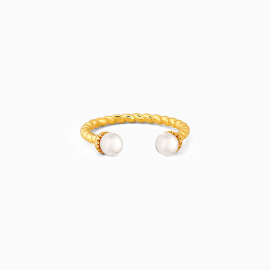 Golden True to Pearl Ring