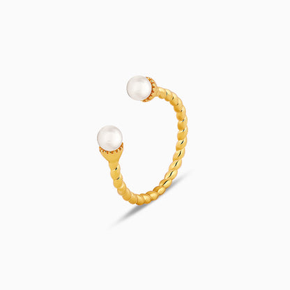 Golden True to Pearl Ring