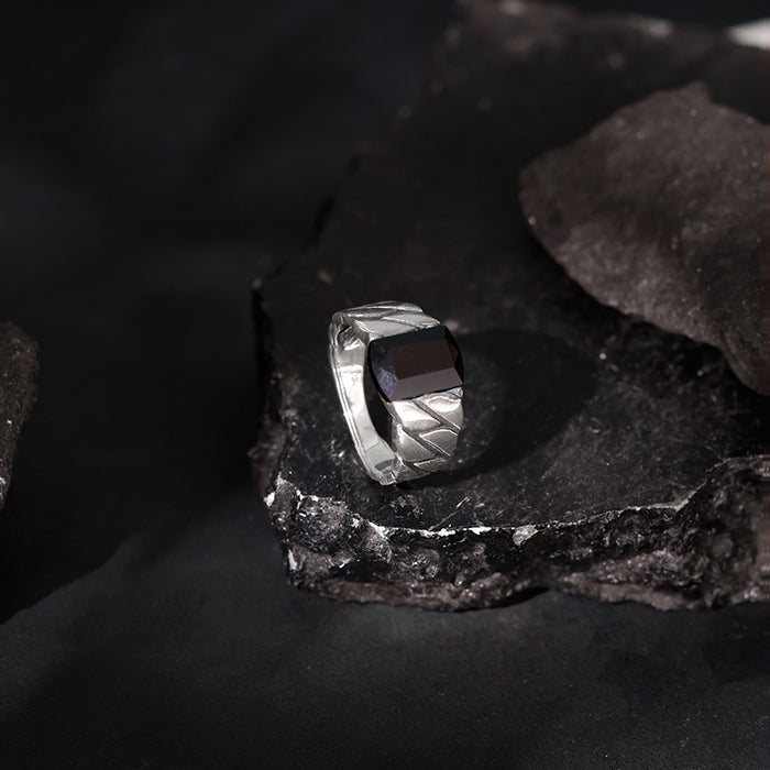 Black Rhodium Impeccable Ring For Him