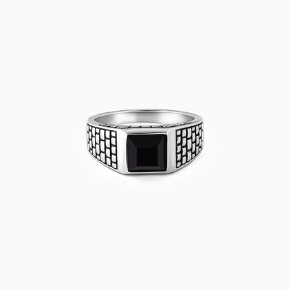 Silver Versatile Square Ring For Him