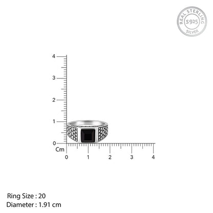 Silver Versatile Square Ring For Him