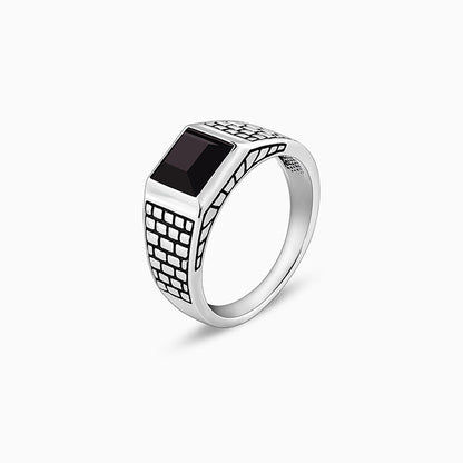 Silver Versatile Square Ring For Him