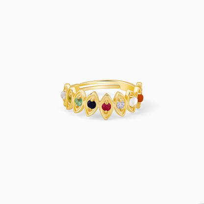 Golden Radiant Shine Ring