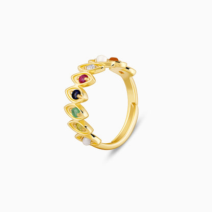 Golden Radiant Shine Ring