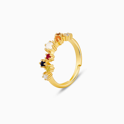 Golden Spectra Glow Ring