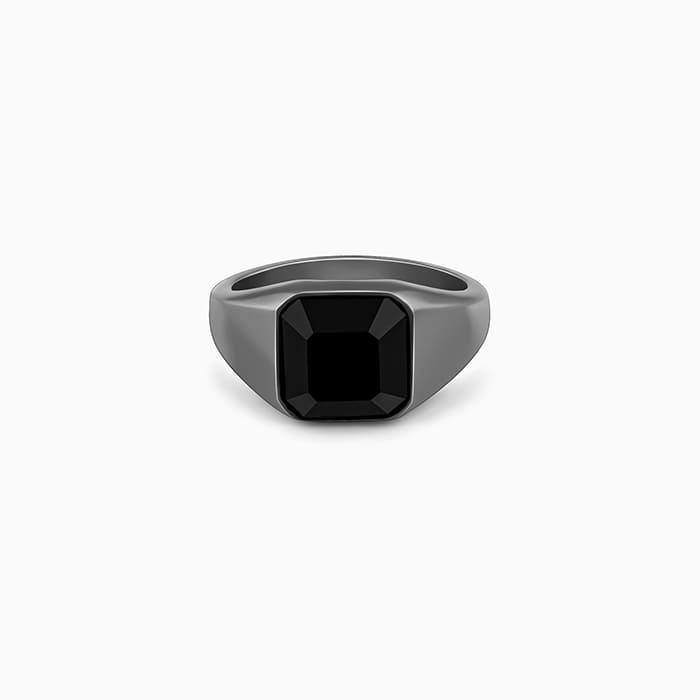 Black Rhodium Truly Bold Ring For Him