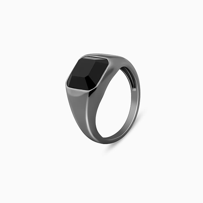 Black Rhodium Truly Bold Ring For Him