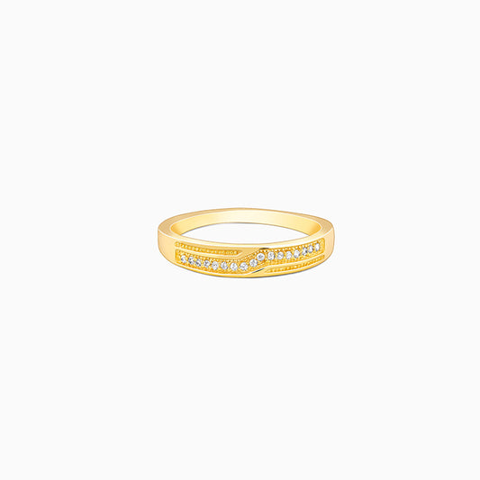 Golden Modest Leader Ring For Him