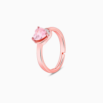 Rose Gold Radiance of Love Ring