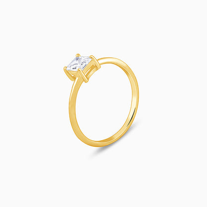 Golden Cubic Beauty Ring