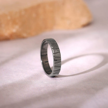 Black Rhodium Knight Ring For Him