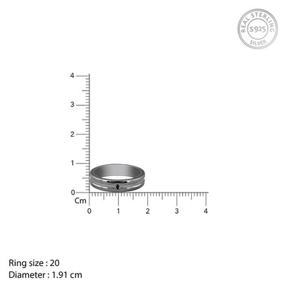 Black Rhodium Wild Wind Ring For Him