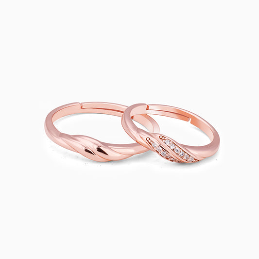 Rose Gold Couple Goals Ring