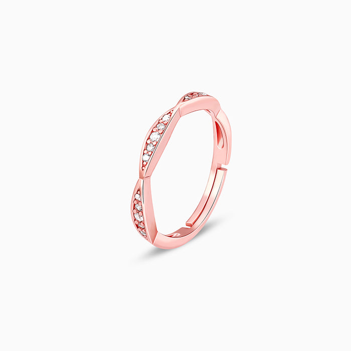 Rose Gold Twisty Turns Ring