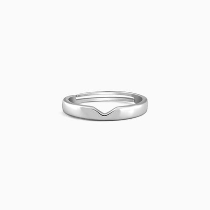 Silver Classic Ring Band For Him