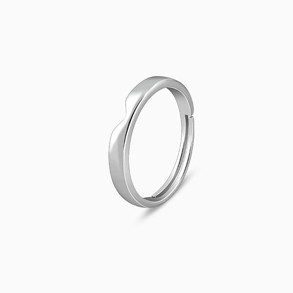 Silver Classic Ring Band For Him