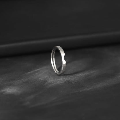 Silver Classic Ring Band For Him