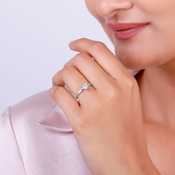 Silver Snowfall Ring Silver Rings GIVA Jewellery