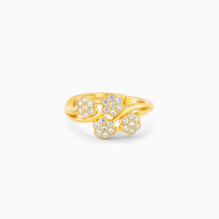 Golden Floral Fantasy Ring