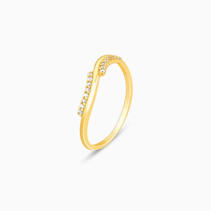 Golden Blissful Wave Ring