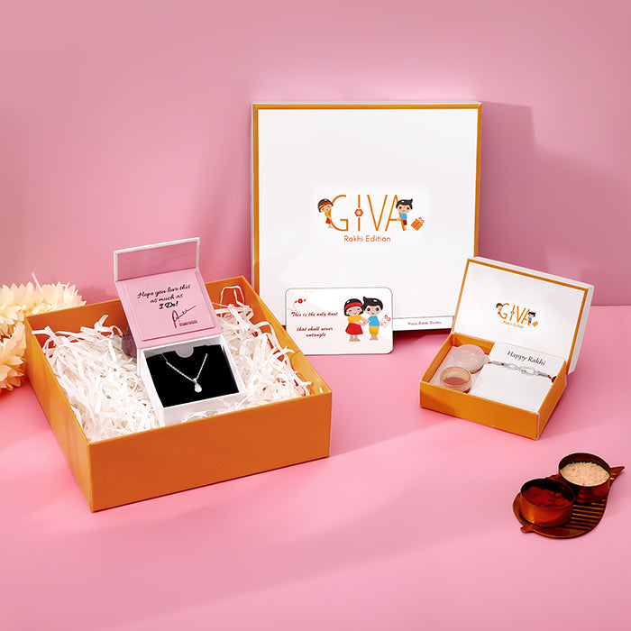 Delight your sibling with the Raksha Bandhan Delight Gift Box. A joyful expression of love on Raksha Bandhan.