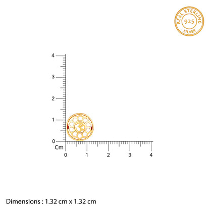 Golden Circular Om Rakhi