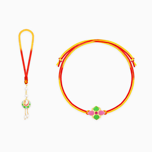 Golden Brighter Life Bhaiya Bhabhi Rakhis