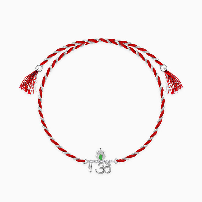 Silver Sacred Om Rakhi