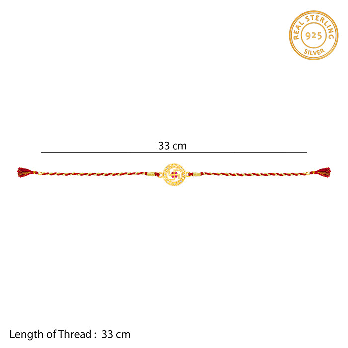 Golden Svastik Rakhi