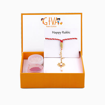 The Exquisite Duo Bhaiya-Bhabhi Rakhi Set of 2