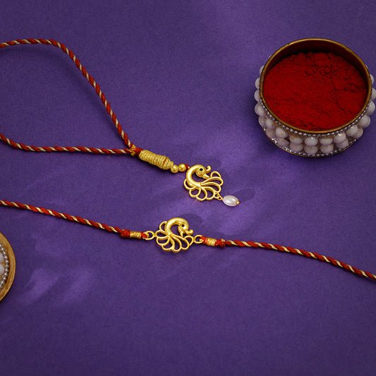 Rakhi Combo for Bhai & Bhabhi (Rakhi Set of 2)