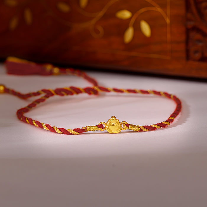 Golden Gajamukha Rakhi