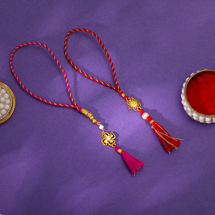 The Bespoke Bhabhi Lumba Rakhi Set of 2