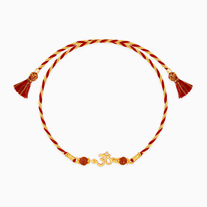 Golden Omkar Rakhi