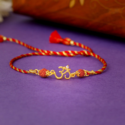 Golden Omkar Rakhi