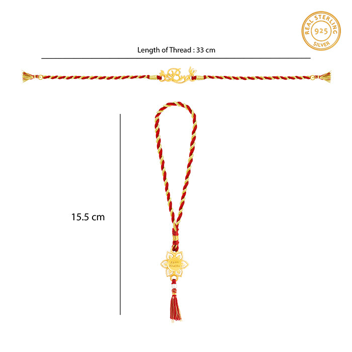 Shubh Rakhi Set for Bhaiya Bhabhi (Rakhi Set of 2)