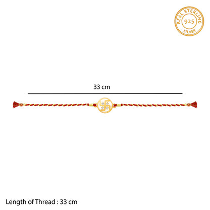 Golden Swastik Rakhi