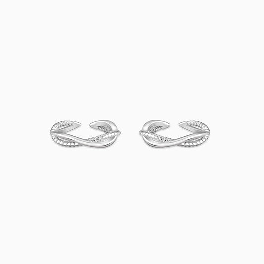 Silver Moonlit Bliss Toe Rings