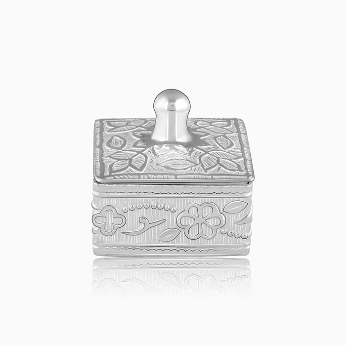 Silver Princess Kumkum Box