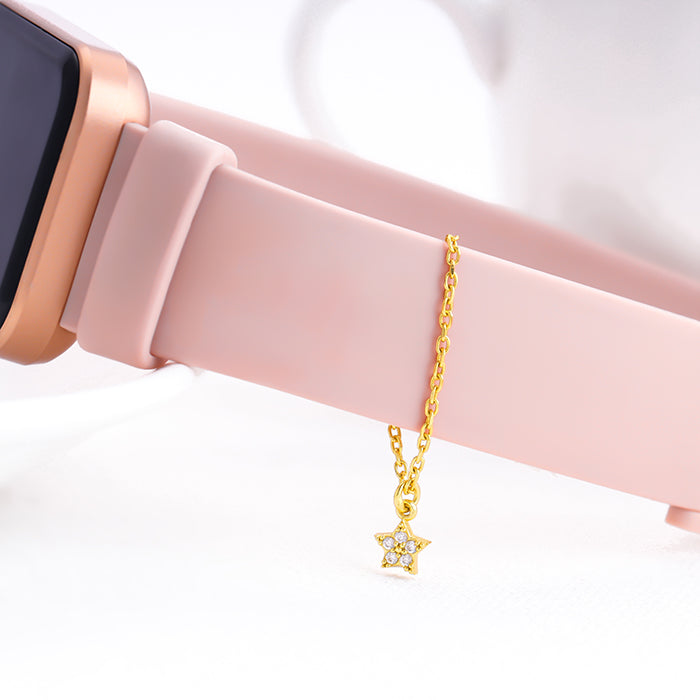 Crystalline Delight watch, Swiss Made, Metal bracelet, Pink, Rose gold-tone  finish