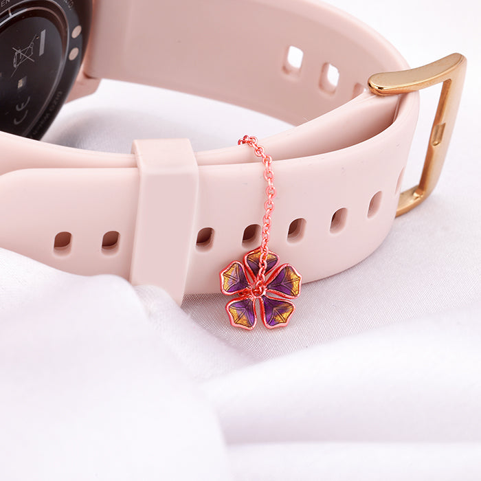 Rose Gold Bell Mallow Watch Charm