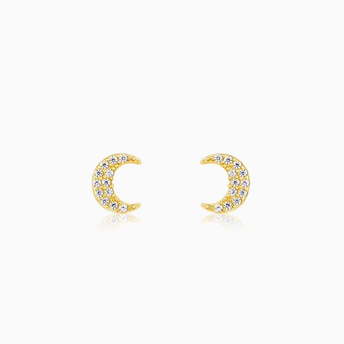 Golden Crescent Moon Watch Pins