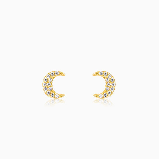 Golden Crescent Moon Watch Pins