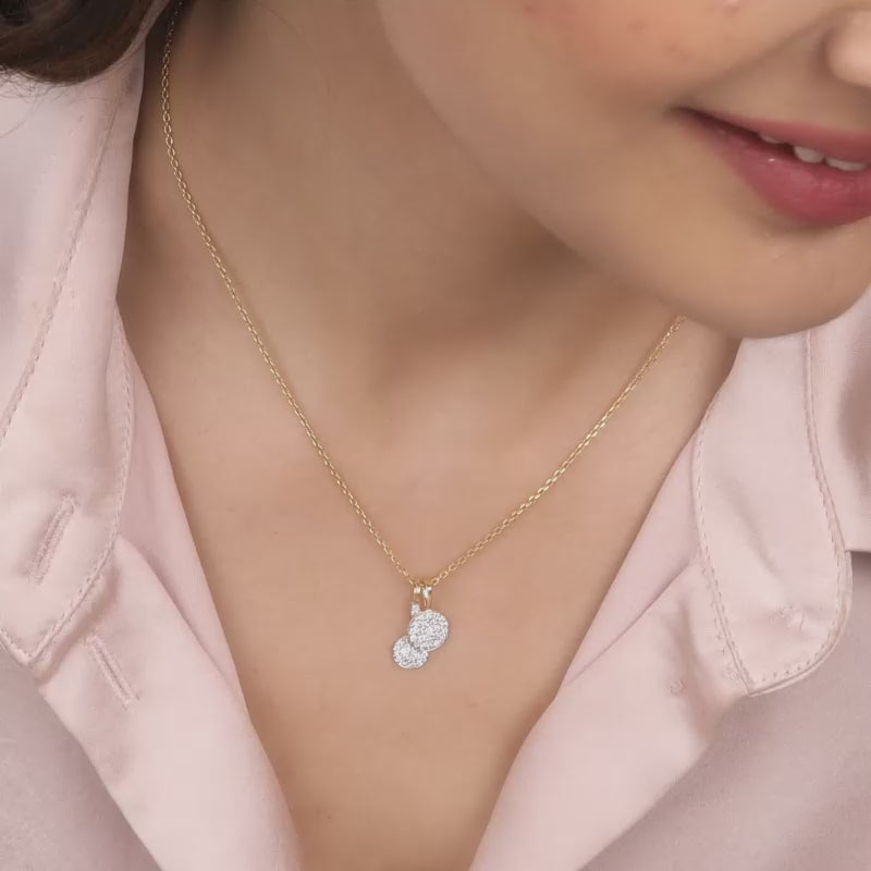 Kay Forever Connected Diamond Necklace 1 ct tw Round-Cut 14K White Gold 18