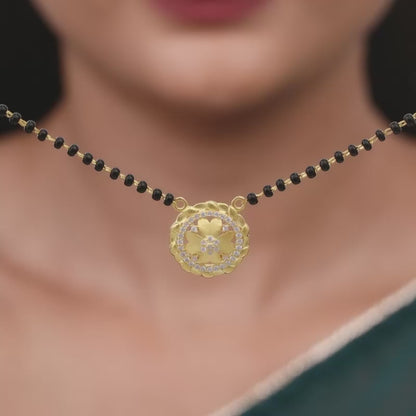 Golden Fragrant Flower Mangalsutra