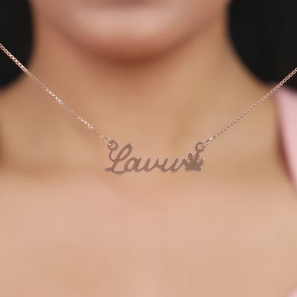 Rose Gold Personalised Dog Lover Necklace